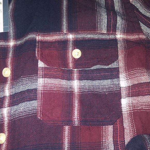 Universal Thread Plaid Button Down Blouse - Picture 7 of 8